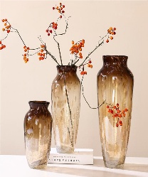 Glass vase shaded